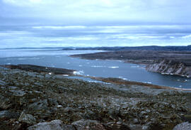 North West coast of Melville Peninsula, with rivers and streams running into the bays.