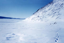 Walking to Rat Lake (our name) for topographical research.